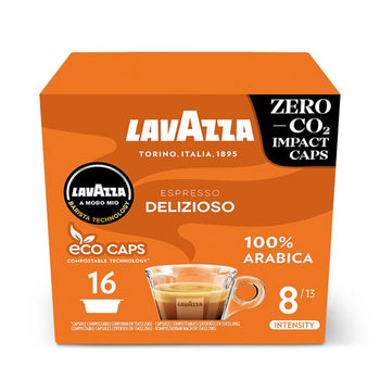 Lavazza A Modo Mio Compostible Espresso Delizioso Cápsulas de café 16 por paquete
