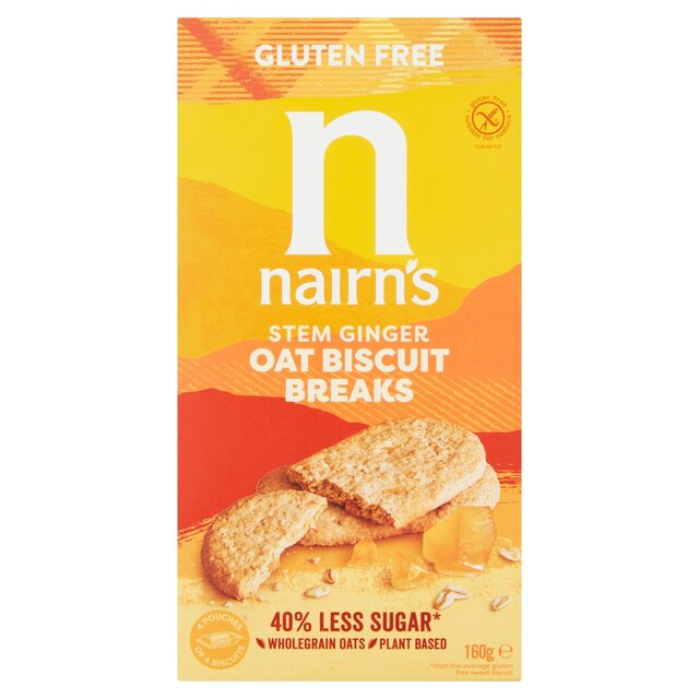 Nairn's Gluten sin vástago de jengibre Biscuit Break 160G