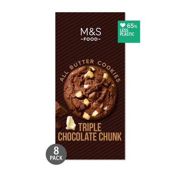M&S Triple Belga Belga Chocolate Cookies 200g