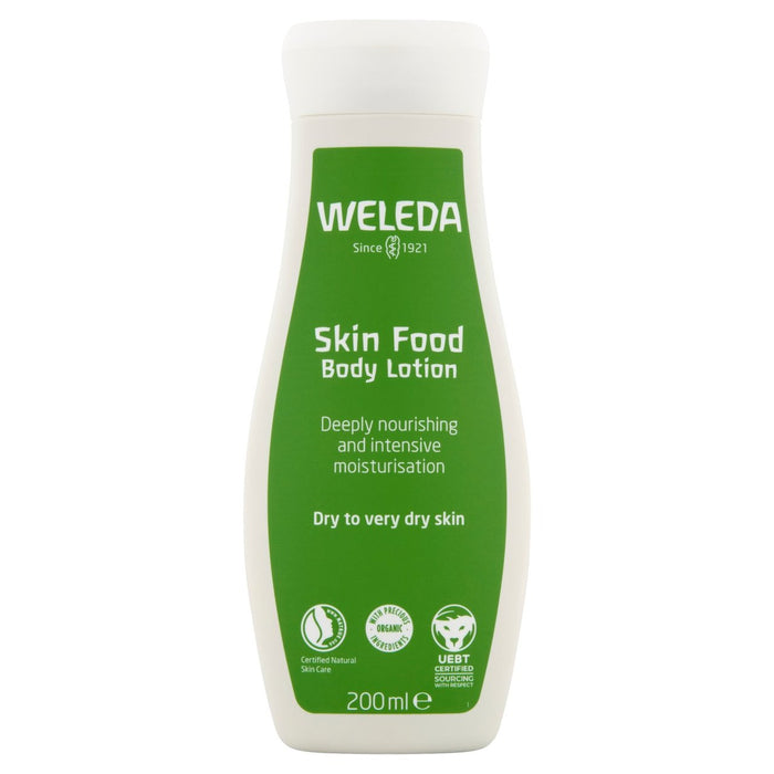 Weleda skin aliments nourrissant la lotion de corps végétalien 200 ml