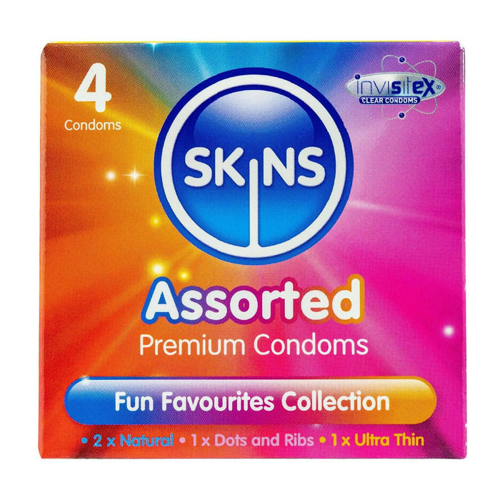 Skins Assorted Condoms 4 per pack