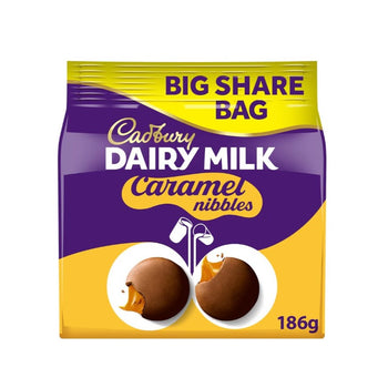 Cadbury lácteo leche de caramelo mordoletas de chocolate 242g