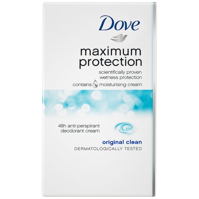 Palo de crema antitranspirante Dove Maximum Protection Original Clean 45 ml 