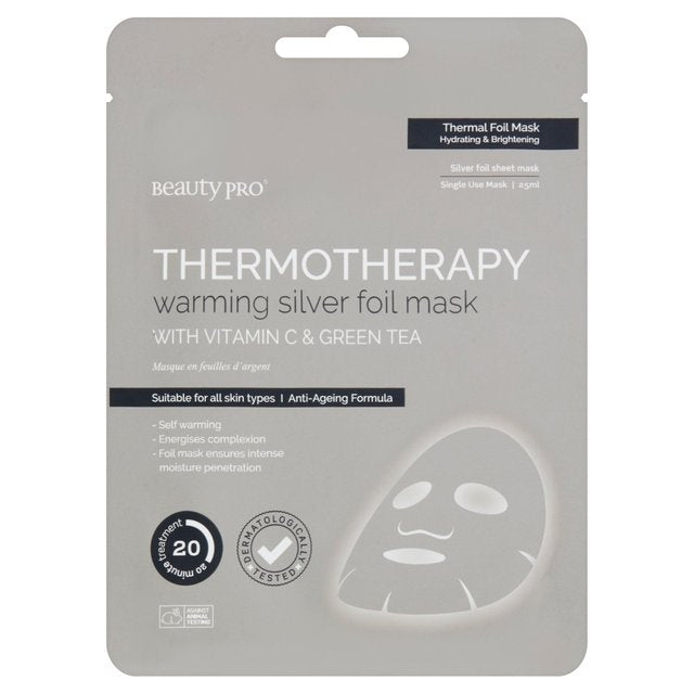 Beautypro termotheraphy calentando la mascarilla de aluminio plateado 30g
