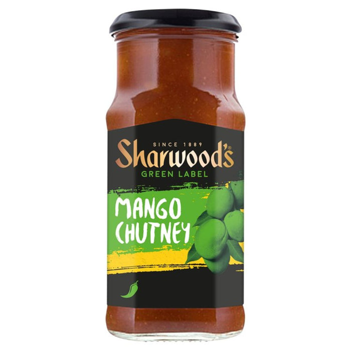 Le label vert de Sharwood Mango Chutney 227g