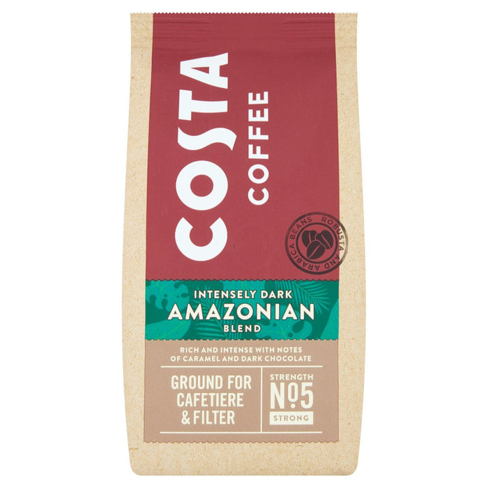 Costa Coffee Ground intensamente oscura mezcla amazónica 200g