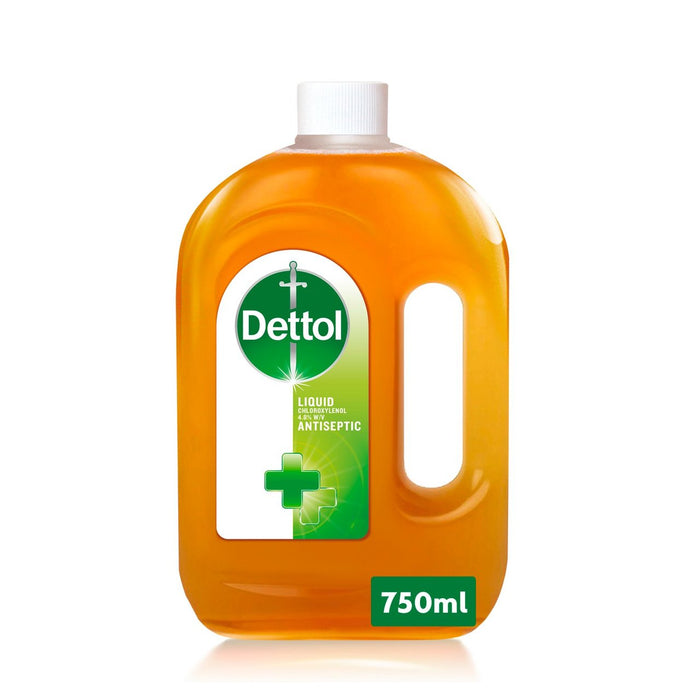 Desinfectante antiséptico líquido original de Dettol para primeros auxilios 750 ml