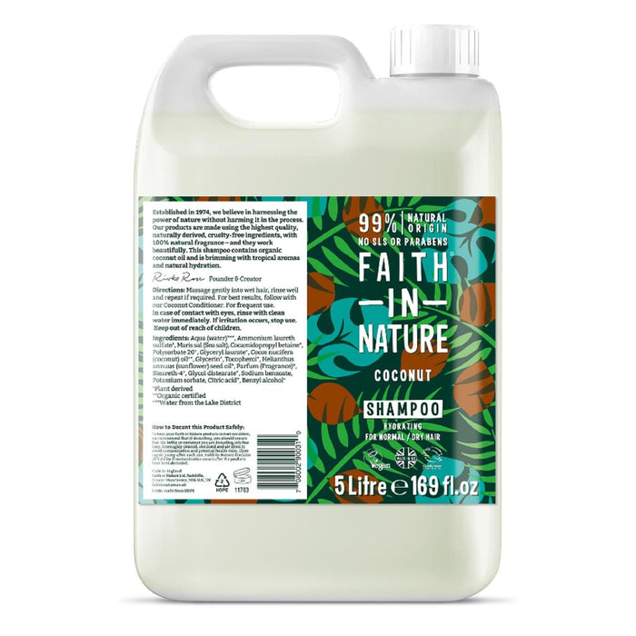 Faith in Nature Coconut Shampooing 5L