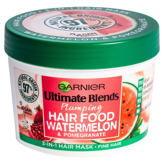 Garnier Ultimate Mélange Hair Food Alimentation Pirure de pastèque 3 en 1 masque 390 ml