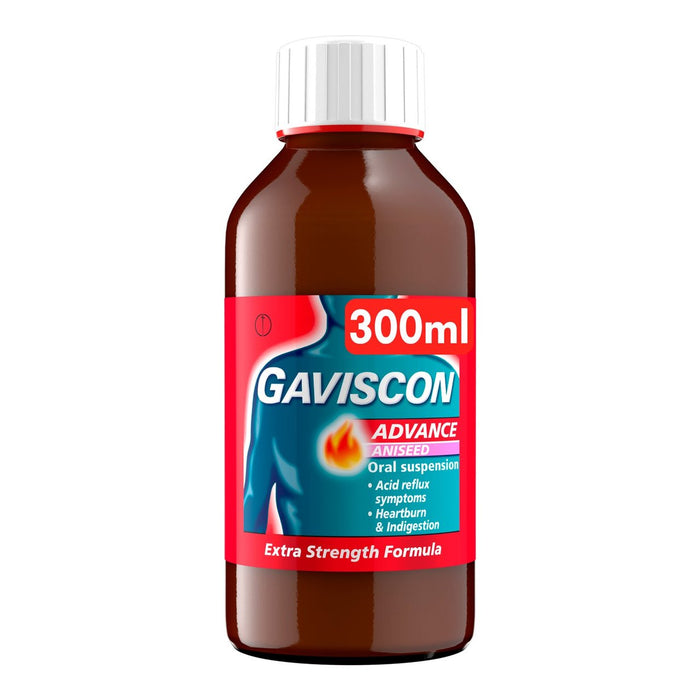 Gaviscon Advance Double Fuerza Ayuda Ayuda e indigestión anís 300 ml