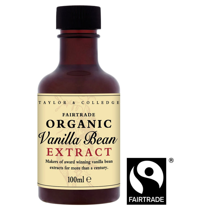 Taylor & Colledge Organic & Fairtrade Vanilla Beans Extrait 100 ml