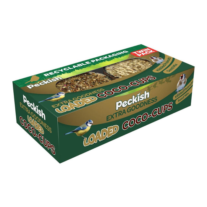 Peckish Extra Goodness Charaded Coco Cups 2 par pack