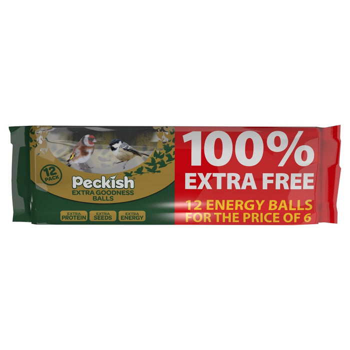 Peckish Extra Goodness Wild Bird Energy Ball 6 + 6 Extra Free