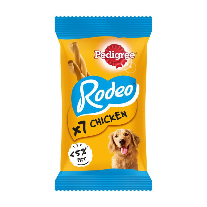 Pedigree Rodeo Adult Hunde behandelt Huhn 7 Sticks 123g